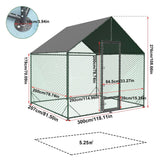 Large Chicken Coop Hen House 276x207x300cm Cage Enclosure - Front View
