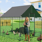 Large Chicken Coop Hen House 276x207x300cm Cage Enclosure - Side View