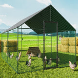 XL Chicken Coop 276x405x300cm Large Hen House Cage - Side View