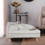 Small Raised Pet Sofa 70x40x39cm Waterproof Portable Dog Bed - Side View