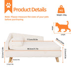 Medium 80x50x39cm Raised Dog Cat Bed Sofa Waterproof Portable, Waterproof