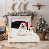 Medium 80x50x39cm Raised Dog Cat Bed Sofa Waterproof Portable - Top-Down View