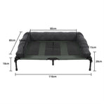 XL Elevated Dog Bed 110x80x28cm Foldable Raised Pet Cot Indoor Outdoor