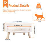 Luxury Round Pet Sofa Bed 40cm Soft Cushion Anti-skid - Front View