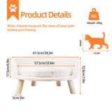 Luxury Round Pet Sofa Bed 60cm Soft Cushion Anti-skid - Front View