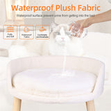 Luxury Round Pet Sofa Bed 60cm Soft Cushion Anti-skid - Side View