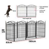 16 Panel Pet Playpen Gate Extension w/ Lockable Door Large Dog Cage - Extra Image