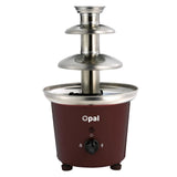 3-Tier Electric Chocolate Fondue Fountain Stainless Steel 0.9L - Low Angle