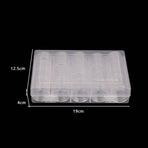 100PCS Clear Plastic Coin Holder Storage Box 20-30mm