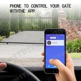 2000KG Automatic Sliding Gate Opener Commercial Residential + APP - Front View