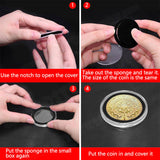 100pcs 46mm Clear Plastic Coin Holder Capsules Storage Box - Side View