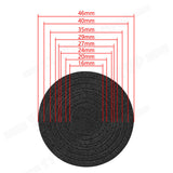 100pcs 46mm Clear Plastic Coin Holder Capsules Storage Box - Low Angle