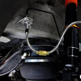 25Ft 3/16'' OD Steel Zinc Brake Line Tubing Kit 150MPa +32 Fittings - 45-Degree Angle
