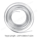 25Ft 3/16'' OD Steel Zinc Brake Line Tubing Kit 150MPa +32 Fittings - Extra Image