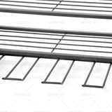 4-Layer Heavy Duty Drill Holder Wall Mount Tool Rack Organizer, - Front View