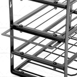 4-Layer Heavy Duty Drill Holder Wall Mount Tool Rack Organizer, - Side View