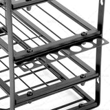 4-Layer Heavy Duty Drill Holder Wall Mount Tool Rack Organizer, - 45-Degree Angle