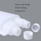 10-Pack 250ml Plastic Twin Chamber Bottles, Tamper Evident Cap - 45-Degree Angle