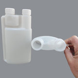 10-Pack 250ml Plastic Twin Chamber Bottles, Tamper Evident Cap - Rear View