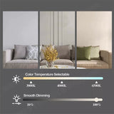 16.5 Ceiling Fan with LED Light 3-Speed Remote Control - Close-Up Angle