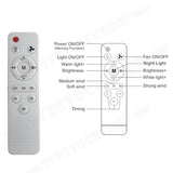16.5 Ceiling Fan with LED Light 3-Speed Remote Control - Extra Image