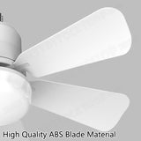 16.5 Ceiling Fan with LED Light 3-Speed Remote Control - Extra Image