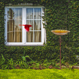 Solar Bird Bath Feeder Fountain Deck Post Mount - Low Angle