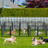 XL Metal Dog Playpen Indoor Fence with Waterproof Pad - Top-Down View