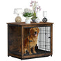 Medium Wooden Dog Crate Kennel 80.5x59x70cm End Table Nightstand
