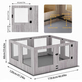 Large Dog Indoor Whelping Box, Tempered Glass & MDF - Extra Image