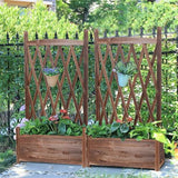 Medium Raised Garden Bed 60x30x33cm Wooden Planter Box - Close-Up Angle