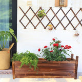 Large Raised Garden Bed Wooden Planter 90x30x33cm