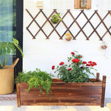 Large Raised Garden Bed Wooden Planter 90x30x33cm - Rear View