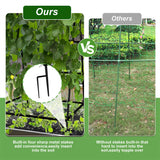 XL Heavy Duty Garden Trellis for Climbing Plants with Netting - Side View