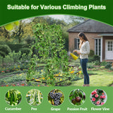XL Heavy Duty Garden Trellis for Climbing Plants with Netting - Top-Down View