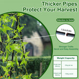 XL Heavy Duty Garden Trellis for Climbing Plants with Netting - 45-Degree Angle