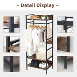 Heavy Duty Clothes Rack 3 Tiers MDF & Metal Iron Rail - Extra Image