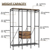 XXL Heavy Duty Wardrobe Closet w/ Shelf, Drawer & Rack - Extra Image