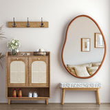 Large Art Deco Asymmetrical Wall Mirror 74.3x110cm