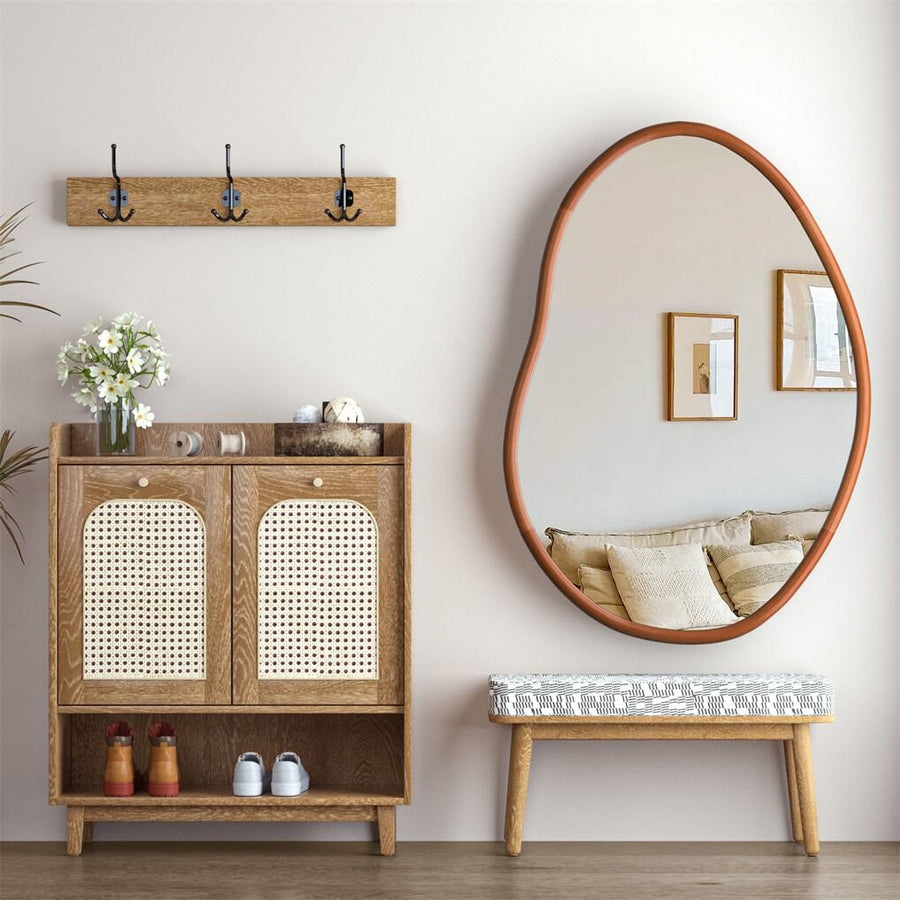 Large Art Deco Asymmetrical Wall Mirror 74.3x110cm