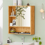 Wall Cabinet Bathroom Mirror Storage Medicine 55.5cm - 45-Degree Angle