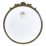 Baroque Antique Round Wall Mirror, Ornate D�cor, 90 x 94.5cm - Top-Down View