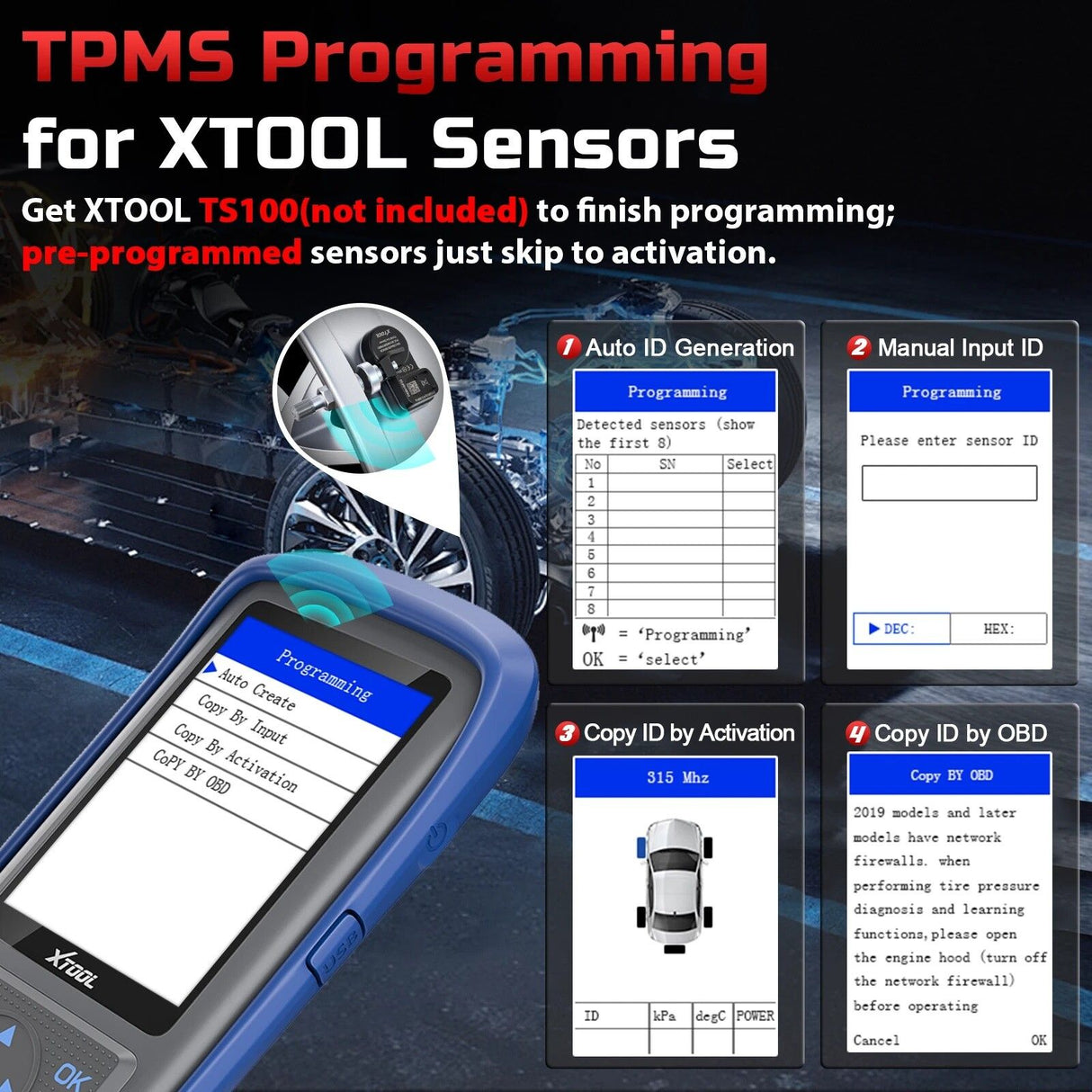 TP150 TPMS Reset Tool 2025 WiFi CAN EOBD OBDII