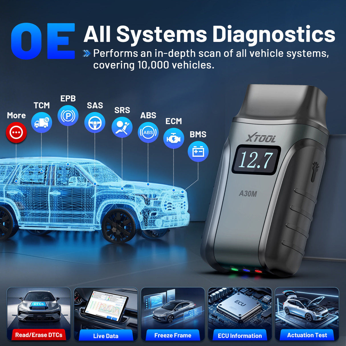 2025 A30M Bluetooth Diagnostic Scanner Global Version