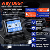 D8S OBD2 Scanner Diagnostic Tool 2025 Newest Version - Side View