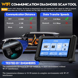D7W Wireless OBD2 Scanner ECU Coding Key Programming - Top-Down View