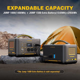 Jump 1000 1000W 1408Wh Power Station + 110W Solar Panel - Side View