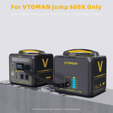 640Wh Solar Expansion Battery LiFePO4 BMS Jump 600X - 45-Degree Angle