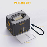 640Wh Solar Expansion Battery LiFePO4 BMS Jump 600X - Rear View