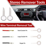 65pcs Car Trim Removal Tool Set Pry Bar Dash Kit - 45-Degree Angle